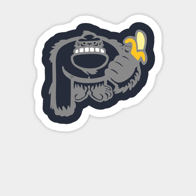 Gorilla Sticker by Gsweathers